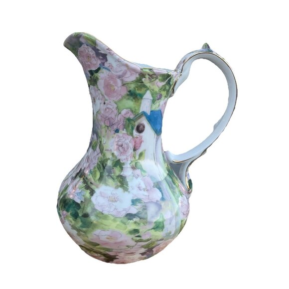 Roses & Birdhouses Pitcher by Judy Buswell for Baum Bros Imports - Picture 3 of 8